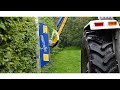 David Brown tractor put to work with an Italian made Hydraulic Hedge trimmer and more