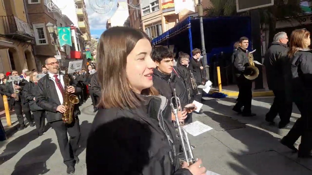 Unión Musical de Sax/Siempre amigos/José Damián Cascales y Cristián Ripoll/ comparsa Moros de Sax.