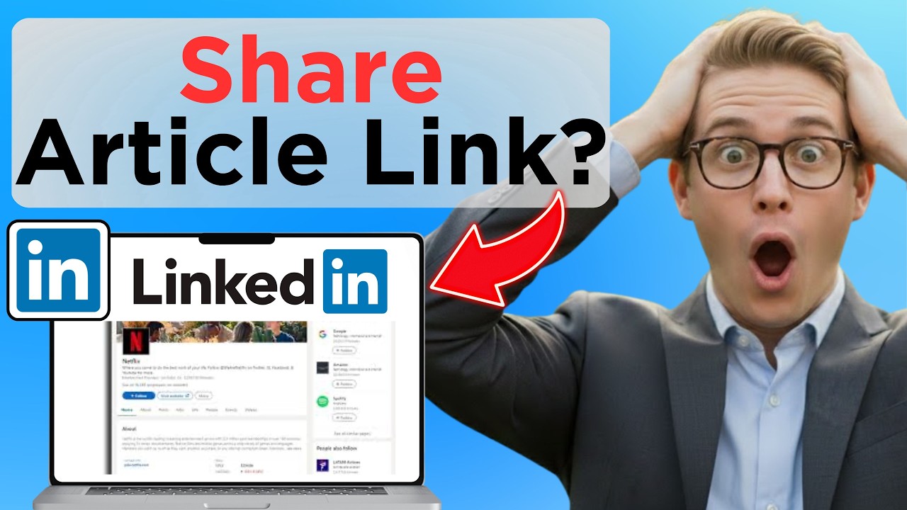 How to Share a Link of an Article in LinkedIn (Tested) - YouTube
