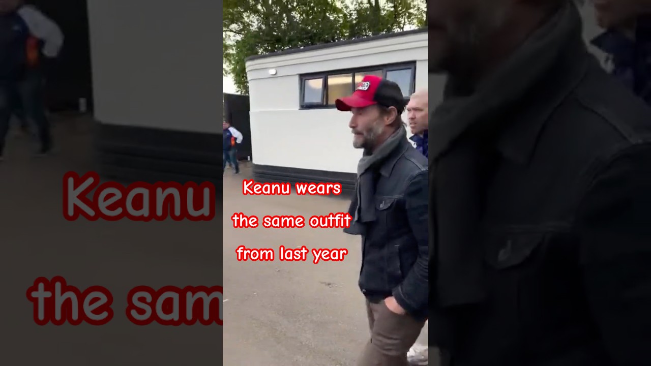 Keanu Reeves was spotted at the Isle of Man TT Grandstand