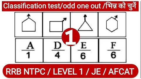 Railway Group D Reasoning: Classification test|Non verbal Reasoning| Short Tricks | @WifistudyPlus