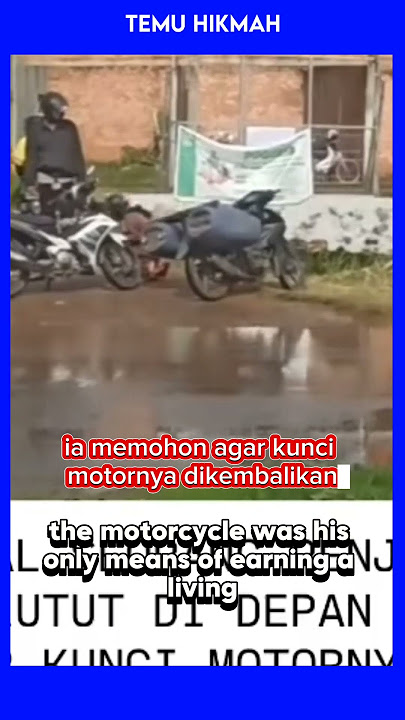 Penjual Ikan Berlutut Memohon, Demi Motor Sumber Rezeki