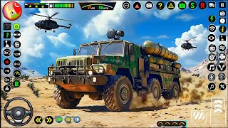 US Army Missile Launcher Driving Truck - Army Truck Driving Cargo Games 3D 2025 - Android Gameplay screenshot 1