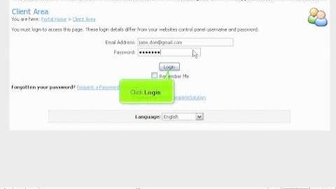 How to login to the client portal