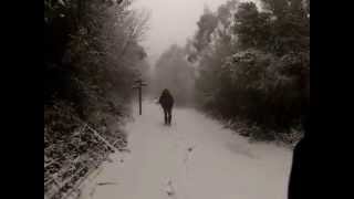 Subida A Peña Cabarga Picu Llen En Pleno Temporal De Nieve
