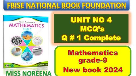 Class 9 Miscellaneous Exercise 4 NBF Maths Miscellaneous Ex 4 Class 9th federal board FBISE Math