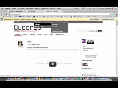 TUTORIAL: Registrieren und Login mit QueerUp.ch oder Facebook