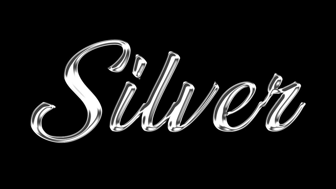 silver text effect photoshop free download