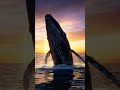 Humpback_whale_rises_at_sunset #america #usa #california #australia #canada #deepseacreature