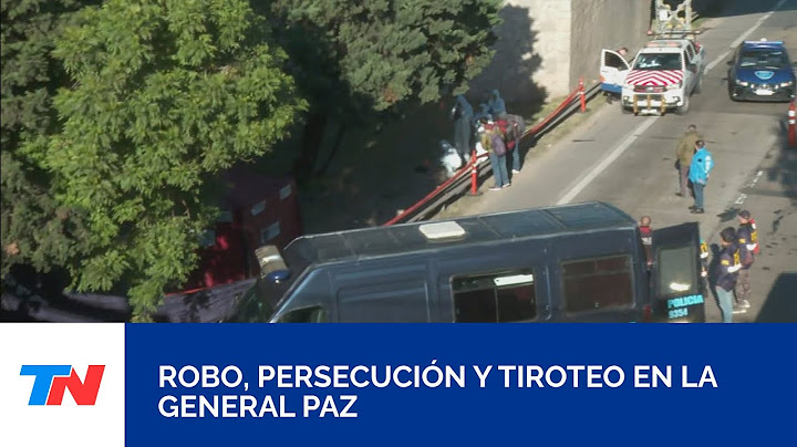 Robo, persecución y tiroteo en la General Paz