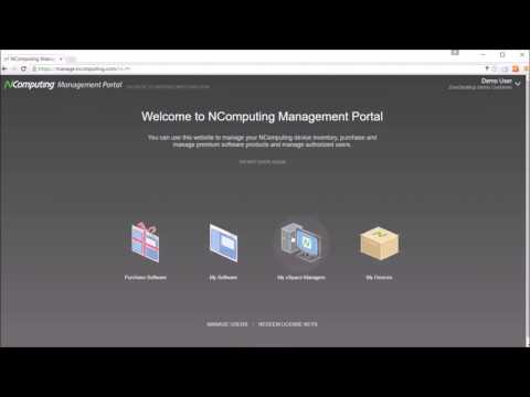 NComputing Management Portal Tutorial (vSpace Pro 10,11)