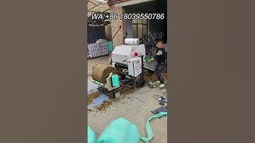 Green storage baling and wrapping machine to store green storage materials