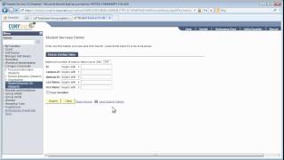 CUNYfirst Basics: Student Service Center - 1 - Overview, Navigation