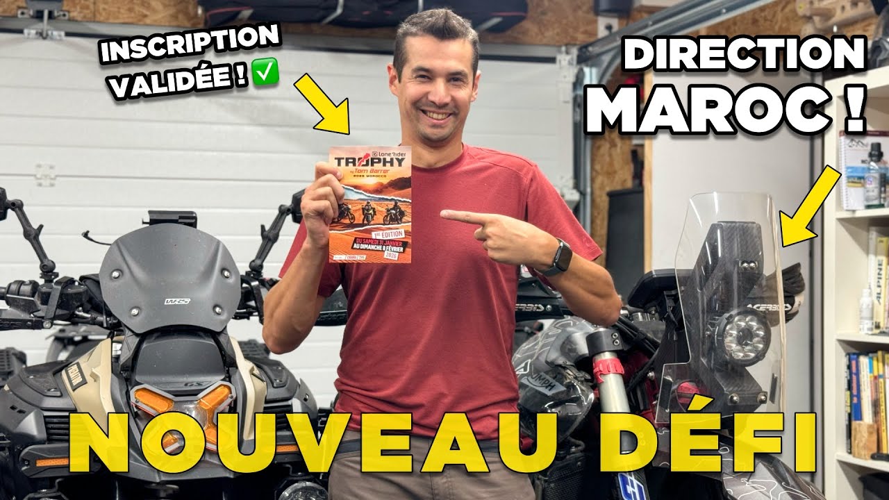 Utarc Mon NOUVEAU DÉFI à moto pour 2026 ! INSCRIPTION VALIDÉE et problème sur ...