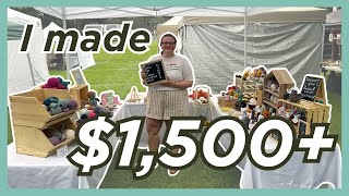 I MADE $1,500+ SELLING CROCHET PLUSHIES AT A MARKET