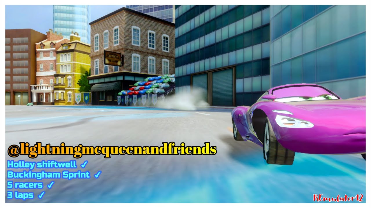Cars 2 The Video Game Holley Shiftwell Race Mode (5 Racers