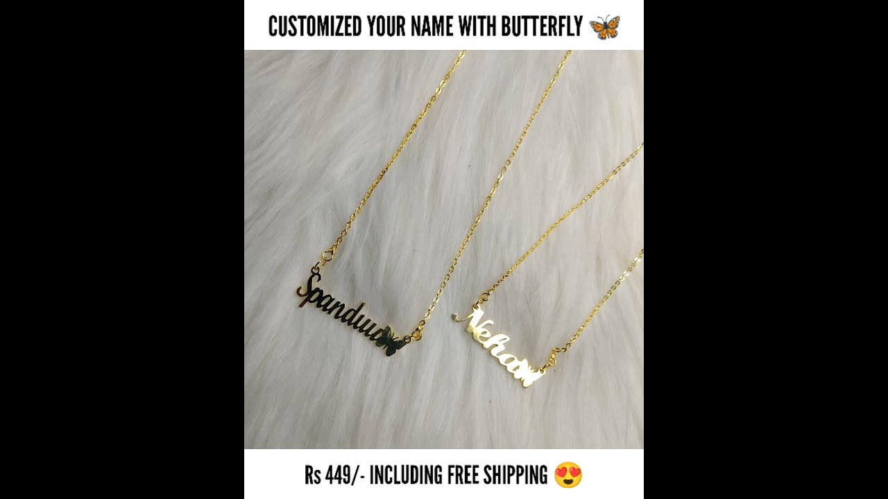 Personalized Name Necklace With 