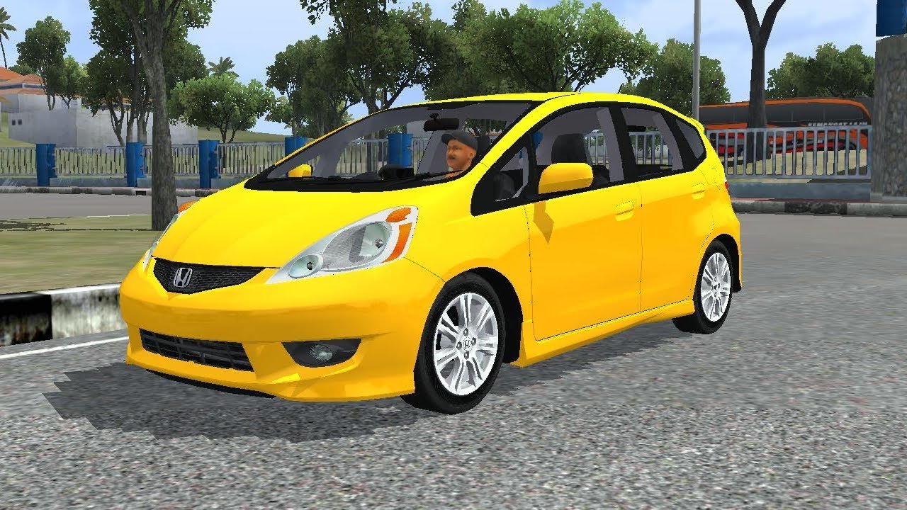 Mod Bussid Honda Jazz Fit CVT MAH CHANNEL Race Car Sopir BUSSID (Bus Simulator Indonesia) #HondaJazz
