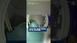 Wanted man tries to hide from police inside air conditioning system