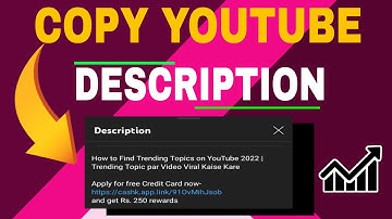 How to copy video description!! Video ka description kaise copy kare!!