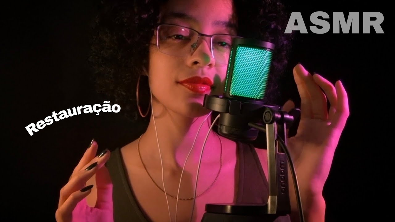 ASMR LENDO SALMOS 51 E 85 🕊 - sussurros, sons de mãos e sons de lareira para relaxar ❤️