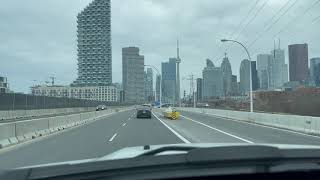 iPhone 12 Pro Max video; driving into Toronto DVP & Gardiner Expressway