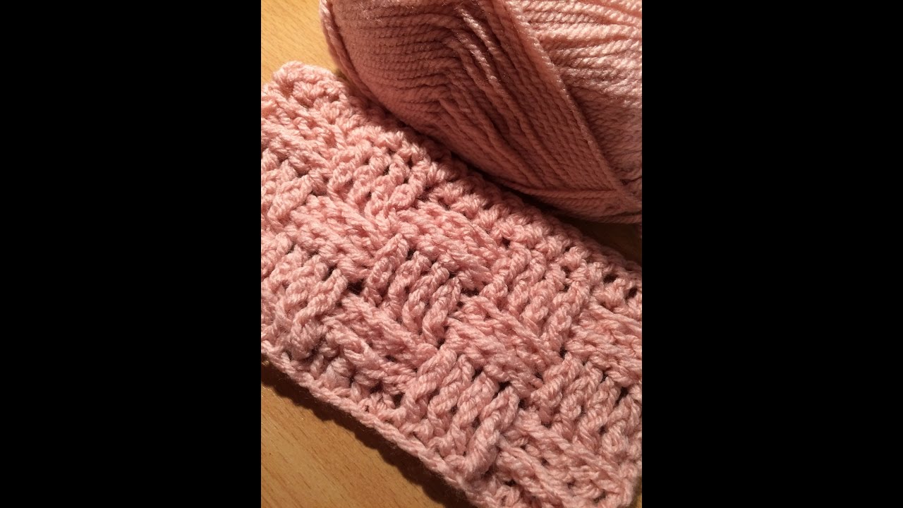 Πως πλεκω ΕΥΚΟΛΑ την πλεξη basket -ψαθινο καλαθι- με βελονακι