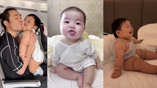 Cute Baby Funny Moments || Funny reaction Cuteness baby Overload laughing happy compilation