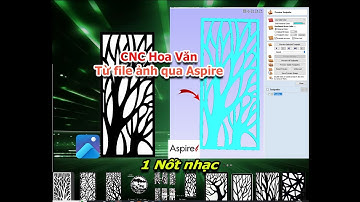 CNC Hoa Văn Tải File Ảnh Trực Tiếp Qua Aspire 9.5