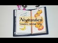 November 2020 travelers notebook set up