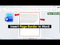 Word Document : How to Insert Page Border