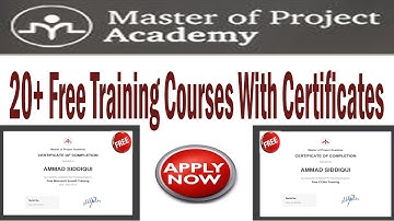 Master of Project Academy Online Free Courses with Certificate | Free Microsoft Project Training