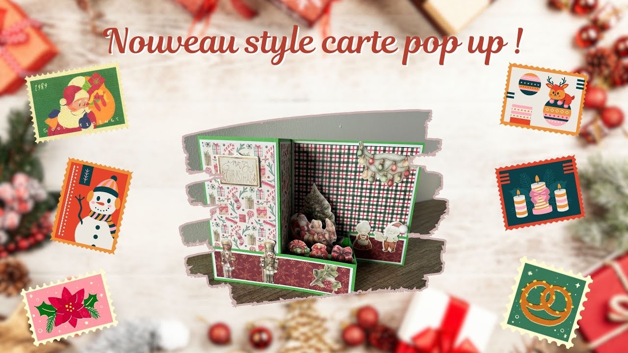 Nouveau style de carte pop up de Noël ! (carnets Action)