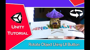 Augmented Reality Tutorial - How To Rotate Object Using UI Button Unity