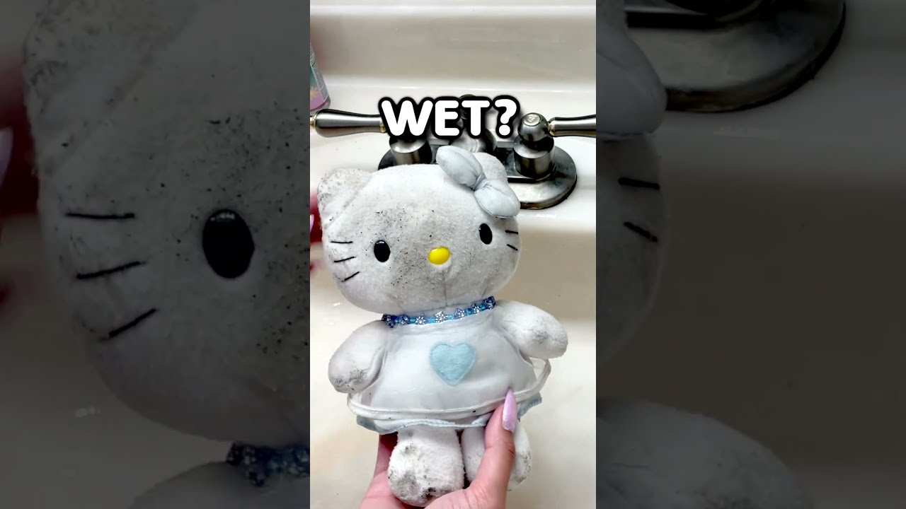 25 Year Old Hello Kitty Plushie Becomes New Again Hellokitty Transformation Shorts