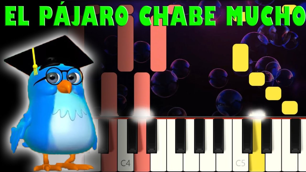 Biper y sus amigos - El Pájaro Chabe Mucho | Piano Cover | Tutorial | Karaoke