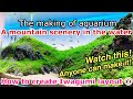 Creating a Mountain Scenery in an Aquarium!? The making of aquarium 【Diorama Style Aquascaping ② 】