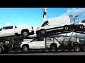 LOADING 2024 GMC &amp; FORD VEHICLES /  2018 PETERBILT / COTTRELL TRAILER / AUTO TRANSPORT CARRIER #16