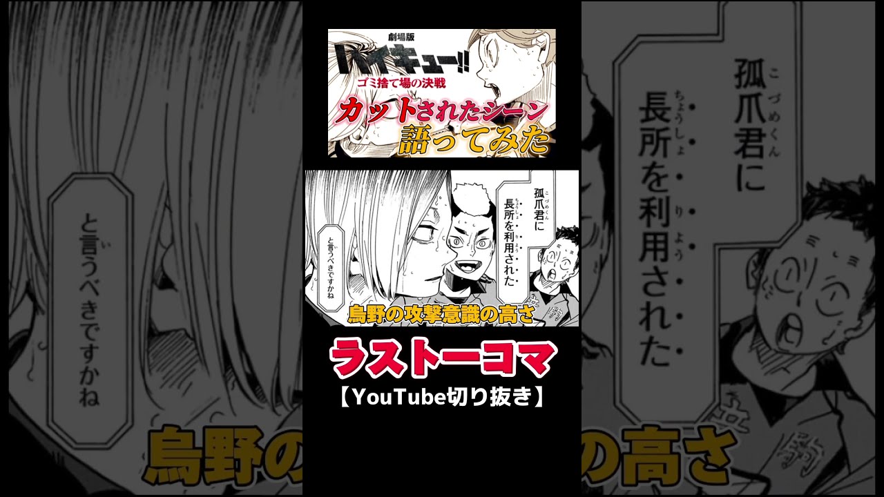 ハイキュー‼︎ 最終話切り抜き+センターカラー切り抜き＋