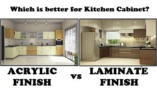 Acrylic Finish vs Laminate Finish which is better for kitchen cabinet? screenshot 1