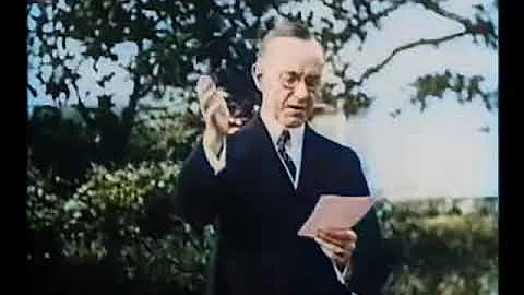 Calvin Coolidge 1924 Sound (Colorized)