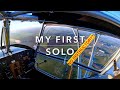 LEARNING TO FLY | Episode 8 | MY FIRST SOLO | Kemble Flying Club | Skyranger |