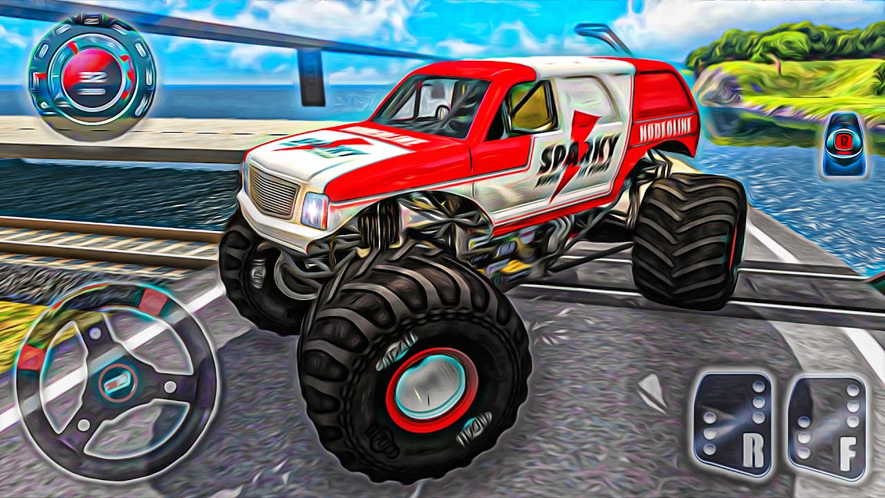 Monster Truck Mega Ramp Impossible - Epic High Speed Jumps - BeamNG Drive