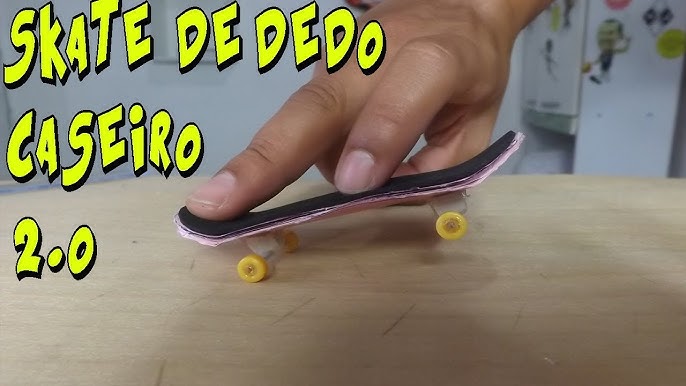 COMO FAZER RAMPA ONDULADA DE SKATE DE DEDO - FINGERBOARD 