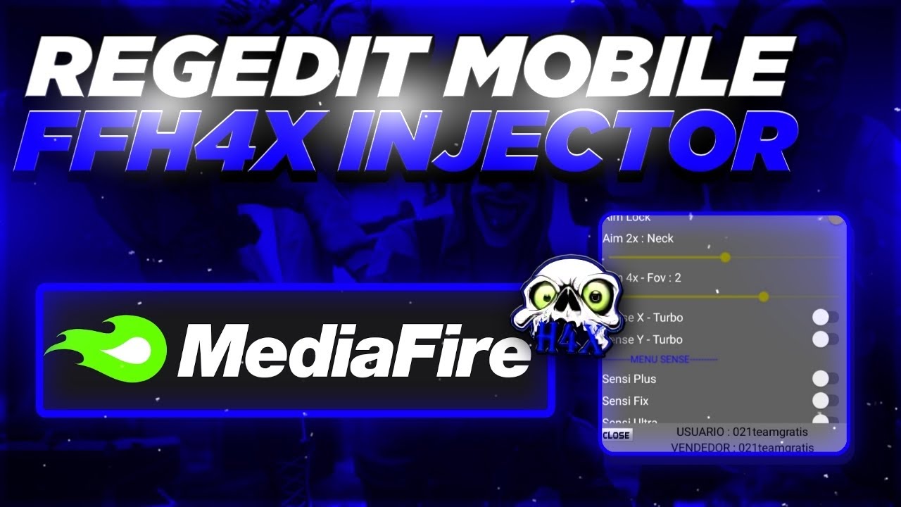 FFH4X 🤫 Hack Free Fire 🧐, FFH4X Injector, Mod Menu Apk Download  Mediafıre