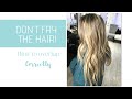 HOW TO NOT OVER PROCESS THE HAIR!