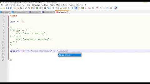 Ternary Operator in PHP