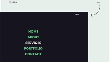 Full Screen Menu Using Html Css & Javascript