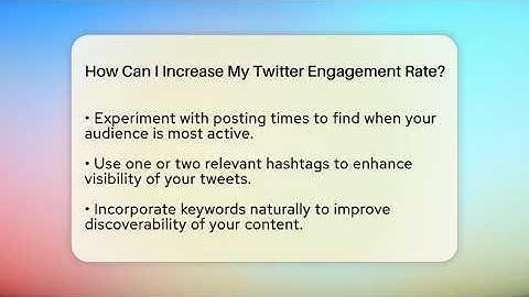 How Can I Increase My Twitter Engagement Rate? - Everyday-Networking