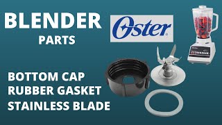 Oster Bottom Parts & Glass Jar - How To Fix Replacement Bottom Cap & Rubber Gasket